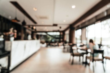 abstract blur luxuty hotel restaurant for background