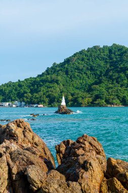 Chedi Klang Nam unseen and landmark at Ban Hua Laem, Chanthaburi in Thailand