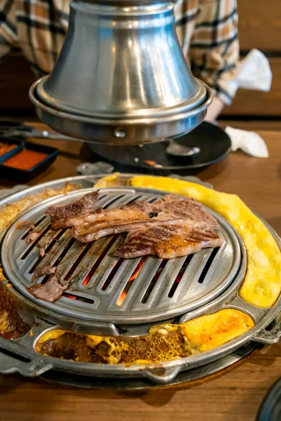 Carne Porco Carne Grelhada Estilo Coreano Churrasco Coreano — Fotografia de Stock