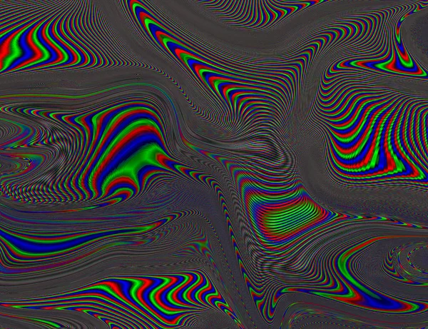 Psychedelische Rainbow Achtergrond LSD Kleurrijke Wallpaper. Abstracte hypnotische illusie. Hippie Retro Textuur — Stockfoto