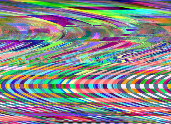 Geluid TV Digitale Glitch Fotoachtergrond Televisiesignaal faalt Computer schermfout Digitaal pixelgeluid abstract ontwerp Fotostoring en gegevensverval — Stockfoto