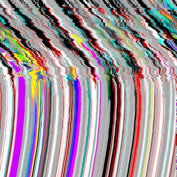 Glitch TV psychedelischer Rauschhintergrund Alter Bildschirmfehler Digitales Pixelrauschen abstraktes Design. Foto-Panne. Fernsehsignale versagen. Technisches Problem Grunge Tapete — Stockfoto