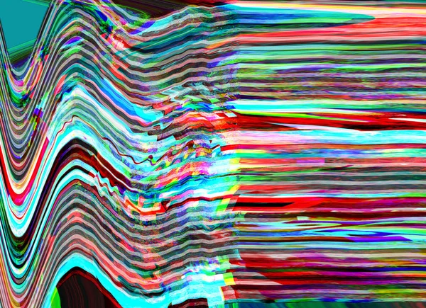 Glitch TV Noise Photo Background Computer screen error Digital pixel noise abstract design Photo glitch Television signal fail Data decay Technical problem grunge wallpaper Colorful — Stock Photo, Image