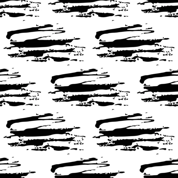 Векторная кисть Бесшовный узор Grange Минималистский геометрический дизайн в черном цвете. Современный Грунг Коллаж фон для детской ткани и текстиля — стоковый вектор
