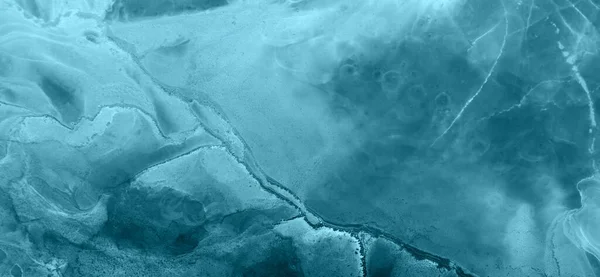 Abstrato Azul Marinho Oceano Céu Aquarela Fundo Manchas Tinta Indigo — Fotografia de Stock