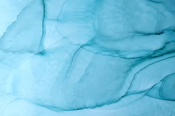 Abstrakte Marineblauen Ozean Meer Himmel Aquarell Hintergrund Indigo Farbflecken Und — Stockfoto