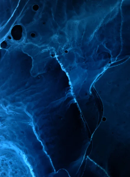 Abstrato Onda Elétrica Azul Sobre Fundo Tecnologia Preta Tinta Leve — Fotografia de Stock