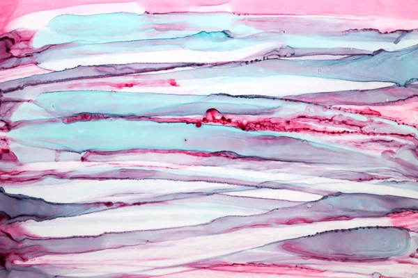 Abstrakt Rosa Blå Ränder Bakgrund Lila Akvarell Bläck Tapet Lila — Stockfoto