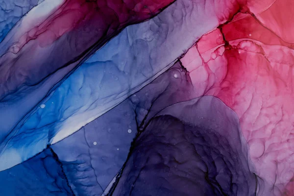 Abstract Roze Blauwe Aquarelachtergrond Verf Vlekken Golvende Vlekken Het Water — Stockfoto
