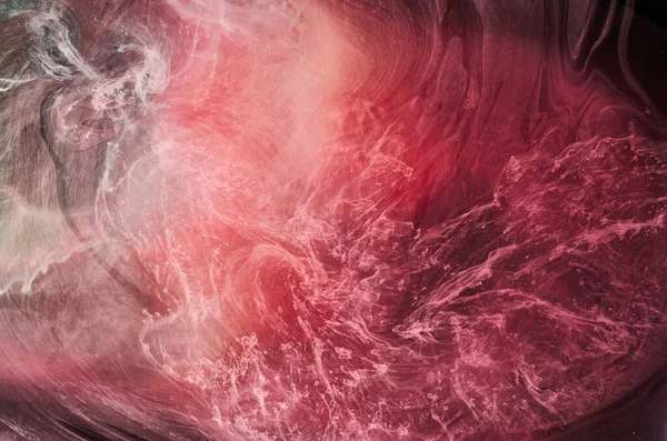 배경에 바다를 추상적 소용돌이 아크릴 페인트 — 스톡 사진