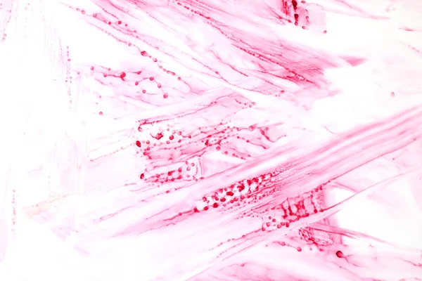 Fondo Rayas Color Rosa Abstracto Papel Pintado Tinta Acuarela Manchas — Foto de Stock