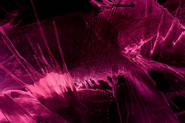 Abstract Pink Electric Wave Black Technology Background Neon Light Paint — Fotografia de Stock