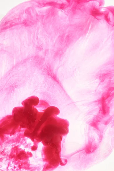 Розовый Дым Чернила Фон Красочный Туман Абстрактные Вихревые Прикосновения Океана — стоковое фото