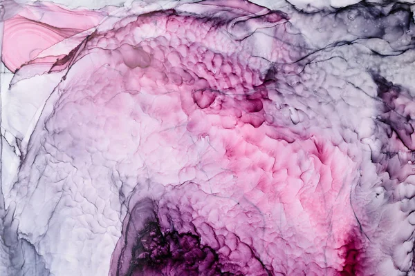 Abstrato Rosa Fundo Aquarela Cinza Tinta Manchas Manchas Onduladas Água — Fotografia de Stock
