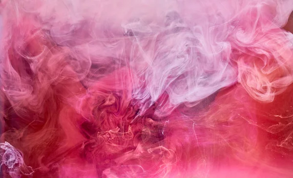 Рожевий Дим Чорнила Фон Барвистий Туман Абстрактний Обертовий Дотик Океанського — стокове фото