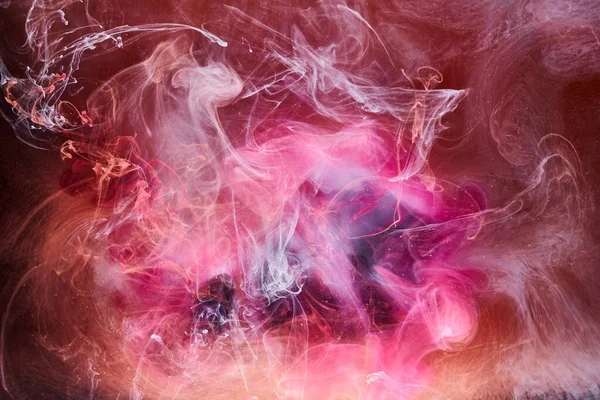 Rosa Rauchfarbe Hintergrund Farbenfroher Nebel Abstrakte Wirbelnde Berührung Meer Meer — Stockfoto