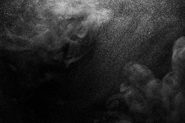 Czarno Białe Tło Atramentu Kolorowa Mgła Abstrakcyjny Wirujący Ocean Akrylowy — Zdjęcie stockowe