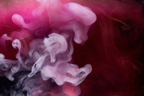 Pink Smoke Ink Background Colorful Fog Abstract Swirling Touch Ocean — Stock Photo, Image