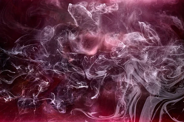 Черно Красный Фон Чернил Красочный Туман Абстрактный Вихревой Океан Акриловый — стоковое фото