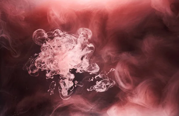 Черно Красный Фон Чернил Красочный Туман Абстрактный Вихревой Океан Акриловый — стоковое фото