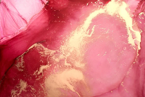 Tinta Oro Rosa Lujo Fondo Abstracto Textura Mármol Fluido Papel —  Fotos de Stock