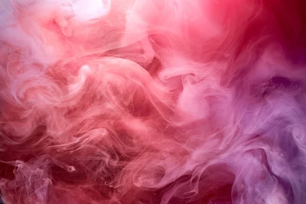 Fond Encre Fumée Rose Brouillard Coloré Touche Tourbillonnante Abstraite Mer — Photo