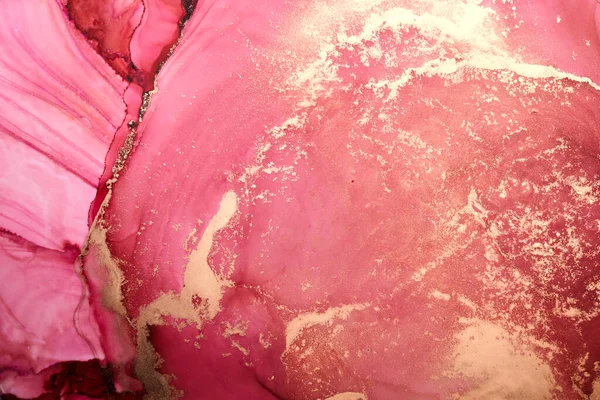 Tinta Ouro Rosa Luxo Fundo Abstrato Textura Mármore Papel Parede — Fotografia de Stock