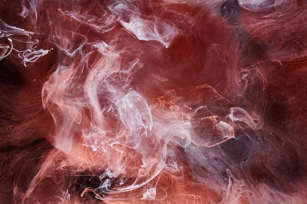 Multicolor Pink Smoke Black Ink Background Colorful Fog Abstract Swirling — Stock Photo, Image