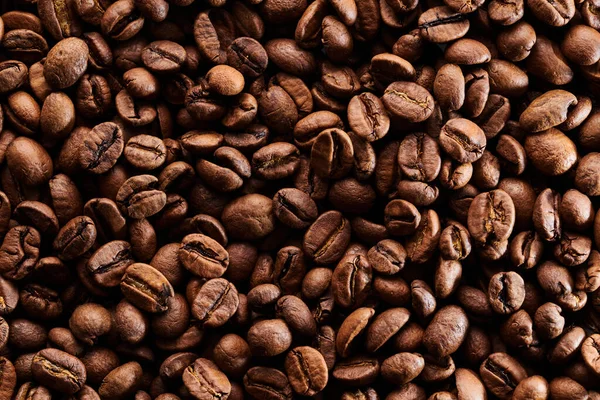 Pörkölt Kávébab Makró Közelről Háttér — Stock Fotó