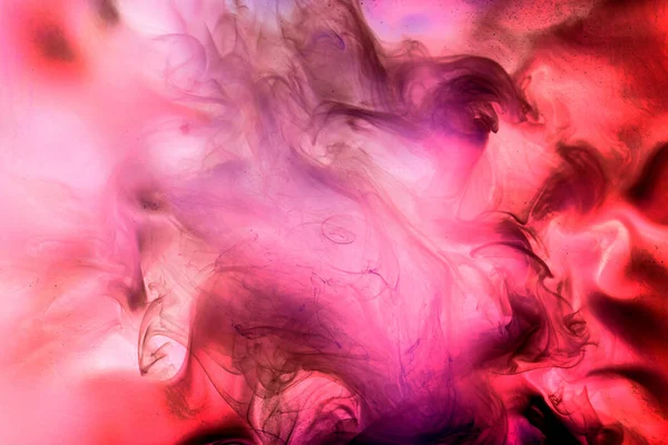 Рідке Рідинне Мистецтво Абстрактне Тло Рожеві Танцюючі Акрилові Фарби Під — стокове фото