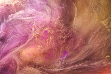 Sıvı akışkan sanat özgeçmişi. Su altında dans eden akrilik boya karışımı.