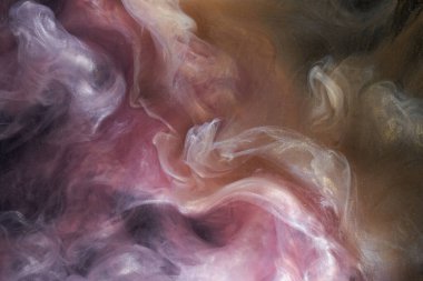 Sıvı akışkan sanat özgeçmişi. Su altında dans eden akrilik boya karışımı.