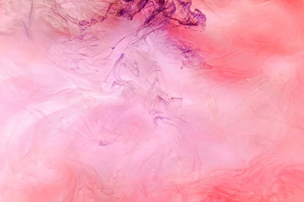 Arte Líquido Fluido Fondo Abstracto Pinturas Acrílicas Baile Rosa Bajo — Foto de Stock