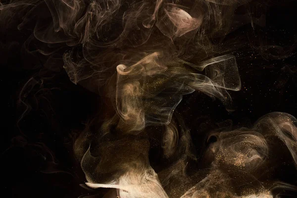 Vloeibare Vloeibare Kunst Abstracte Achtergrond Donker Veelkleurige Rook Dansend Acrylverf — Stockfoto