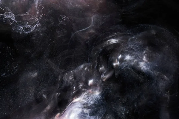 流体艺术的抽象背景 深红色的烟雾在水下舞动着丙烯酸涂料 太空海洋 宇宙爆炸 — 图库照片