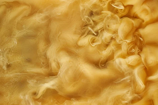 Arte Líquido Fluido Fondo Abstracto Pinturas Acrílicas Bailando Amarillo Bajo — Foto de Stock