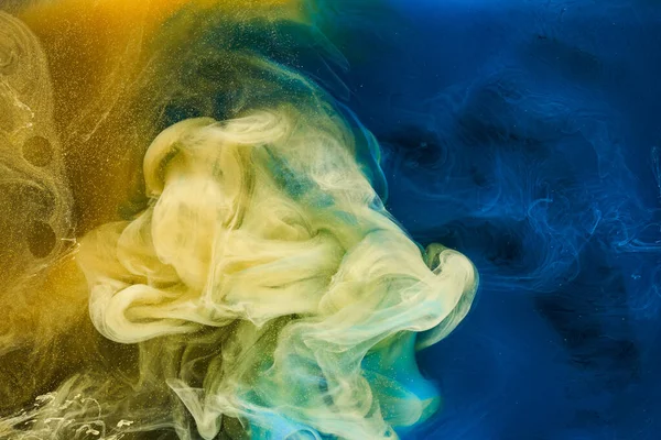 Flytande Flytande Konst Abstrakt Bakgrund Blandning Dansande Akrylfärger Vattnet — Stockfoto