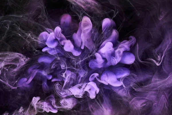 Фіолетовий Бузковий Різнокольоровий Дим Абстрактний Фон Акрилова Фарба Під Водою — стокове фото