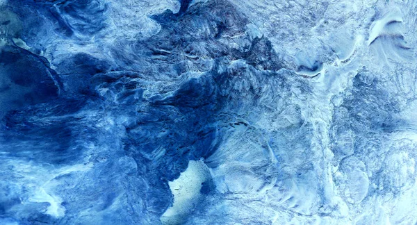 Azul Fumaça Multicolorida Fundo Abstrato Tinta Acrílica Explosão Subaquática — Fotografia de Stock