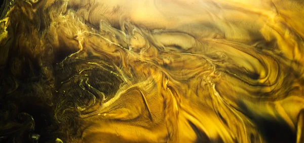 Sarı Koyu Soyut Arka Plan Lüks Renkli Duman Altında Akrilik — Stok fotoğraf
