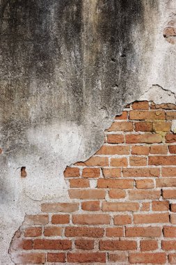 Arkaplan için beton duvar desenli tuğla duvar                            