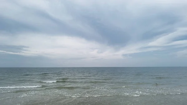 Plage Tropicale Ciel Bleu Dans Nature — Photo