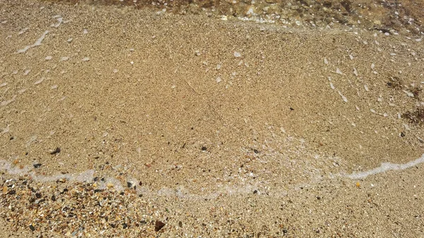 Волна Моря Песчаном Пляже — стоковое фото