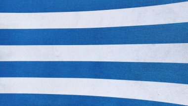 close up of blue and white striped fabric for background