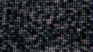 This Retro Television static was filmed using an old tube television set and a macro probe lens.