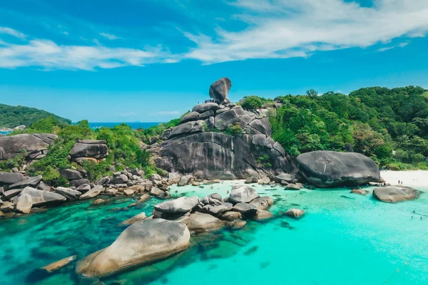 象牙海岸群岛是位于安达曼海的一个群岛 位于泰国南部的庞恩加省的海岸和部分地区 — 图库照片