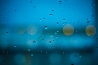 water droplets stuck on glass