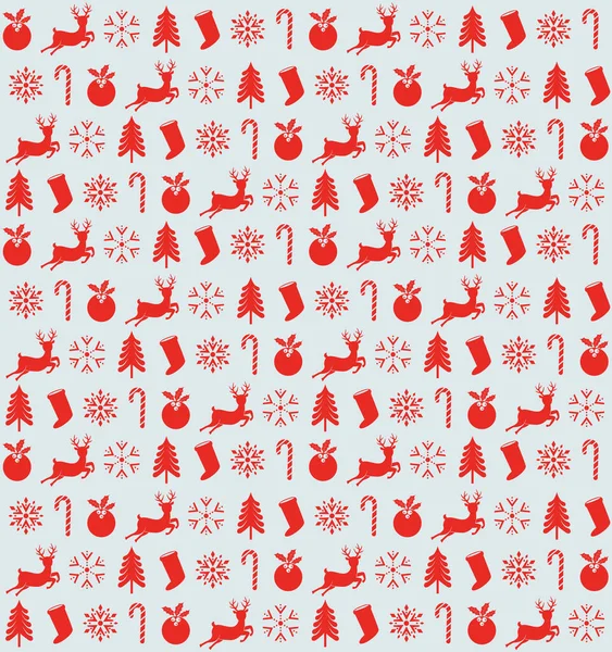 Borde Inconsútil Colores Feliz Navidad Feliz Año Nuevo Iconos Pudín — Vector de stock