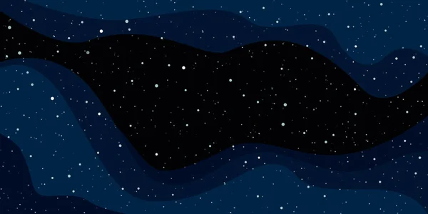 Nachthimmel Mit Sternen Und Kometenmustern Vektor — Stockvektor