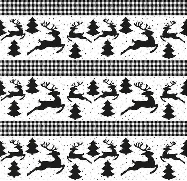 バッファロー プレイのクリスマスと新年のパターン Eps 10の設計と印刷のためのお祭りの背景 — ストックベクタ